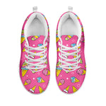 Cute Ice Cream Pattern Print White Sneakers