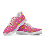 Cute Ice Cream Pattern Print White Sneakers