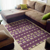 Cute Indian Tribal Elephant Print Area Rug