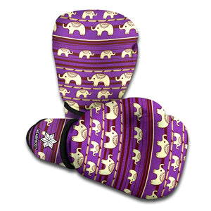 Cute Indian Tribal Elephant Print Boxing Gloves