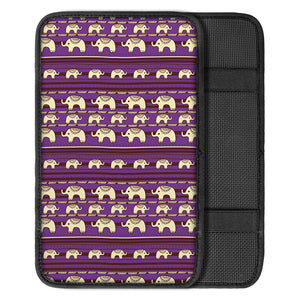 Cute Indian Tribal Elephant Print Car Center Console Cover