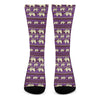 Cute Indian Tribal Elephant Print Crew Socks