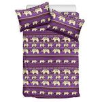 Cute Indian Tribal Elephant Print Duvet Cover Bedding Set