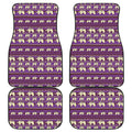 Cute Indian Tribal Elephant Print Front and Back Car Floor Mats