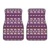 Cute Indian Tribal Elephant Print Front Car Floor Mats