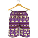 Cute Indian Tribal Elephant Print Men's Shorts