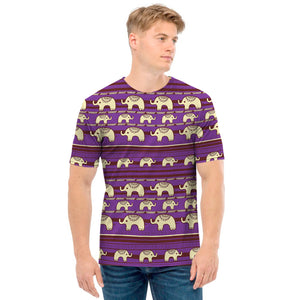 Cute Indian Tribal Elephant Print Men's T-Shirt