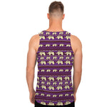 Cute Indian Tribal Elephant Print Men's Tank Top