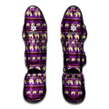 Cute Indian Tribal Elephant Print Muay Thai Shin Guards