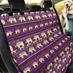 Cute Indian Tribal Elephant Print Pet Car Back Seat Cover