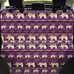 Cute Indian Tribal Elephant Print Pet Car Back Seat Cover