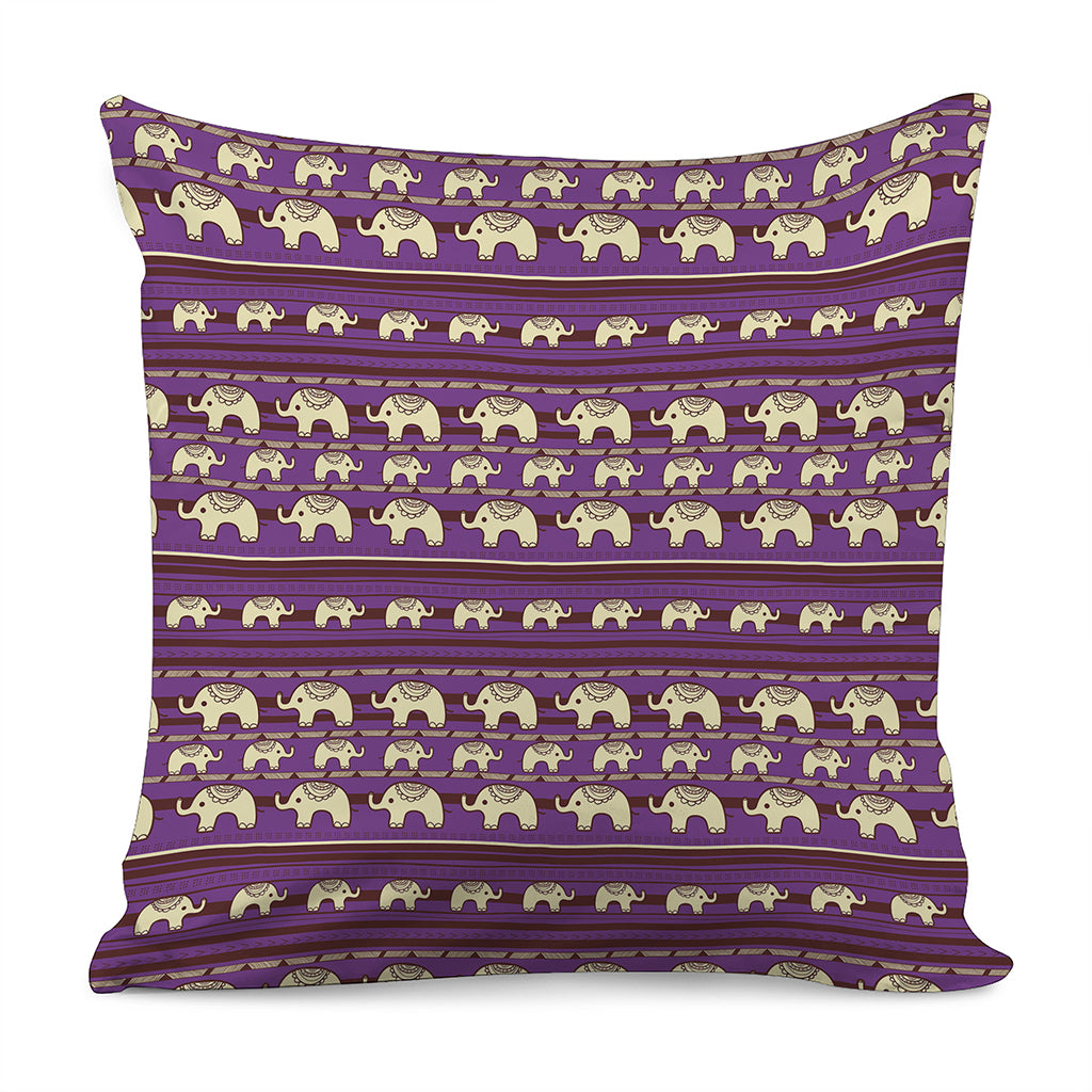 Cute Indian Tribal Elephant Print Pillow Cover