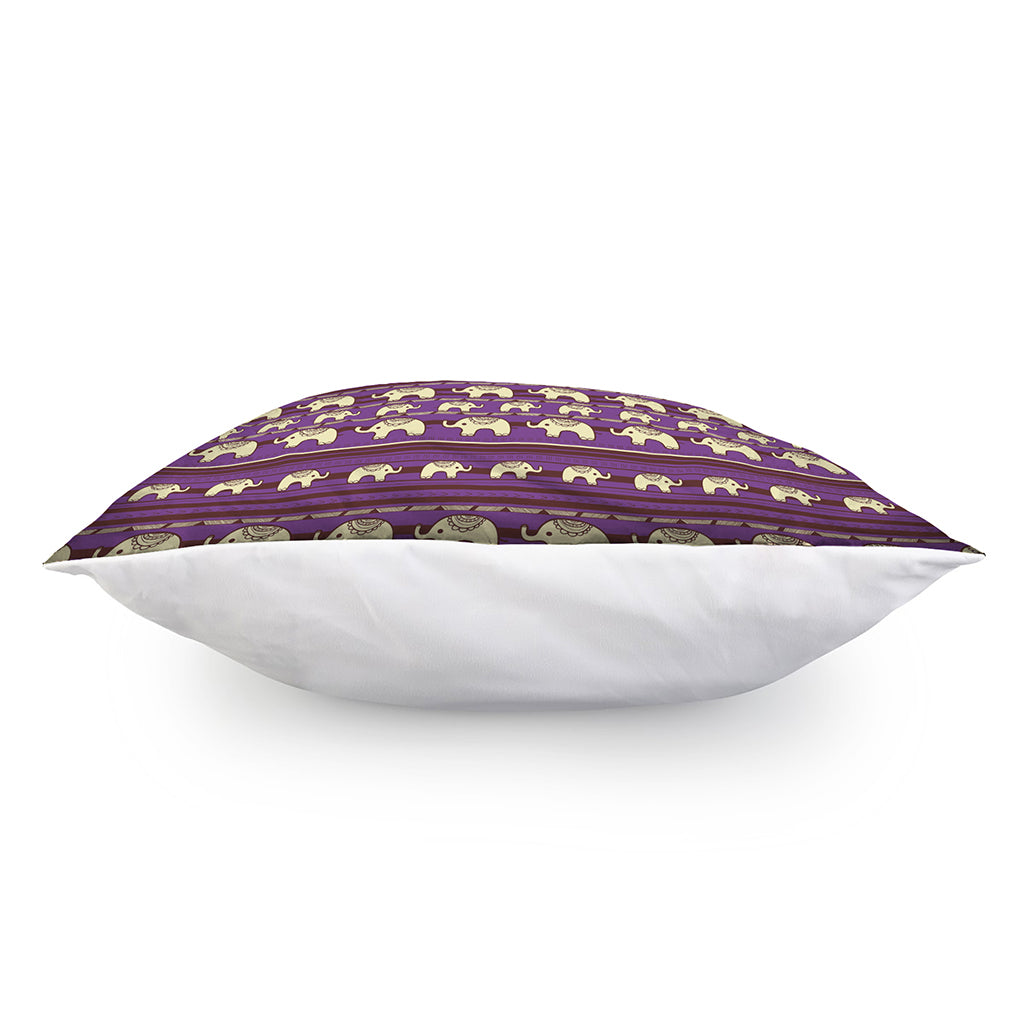 Cute Indian Tribal Elephant Print Pillow Cover
