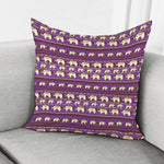 Cute Indian Tribal Elephant Print Pillow Cover