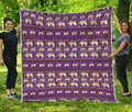 Cute Indian Tribal Elephant Print Quilt