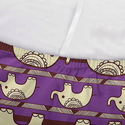 Cute Indian Tribal Elephant Print Sofa Cover