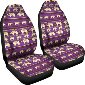 Cute Indian Tribal Elephant Print Universal Fit Car Seat Covers