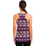Cute Indian Tribal Elephant Print Women's Racerback Tank Top
