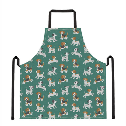 Cute Jack Russell Terrier Pattern Print Apron