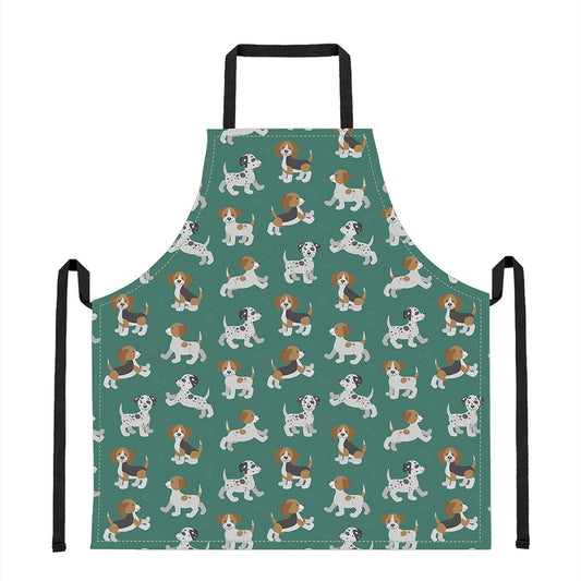 Cute Jack Russell Terrier Pattern Print Apron