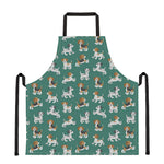 Cute Jack Russell Terrier Pattern Print Apron