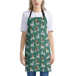 Cute Jack Russell Terrier Pattern Print Apron