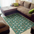 Cute Jack Russell Terrier Pattern Print Floor Mat
