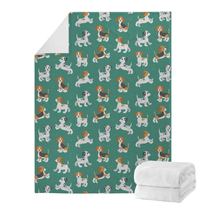 Cute Jack Russell Terrier Pattern Print Blanket