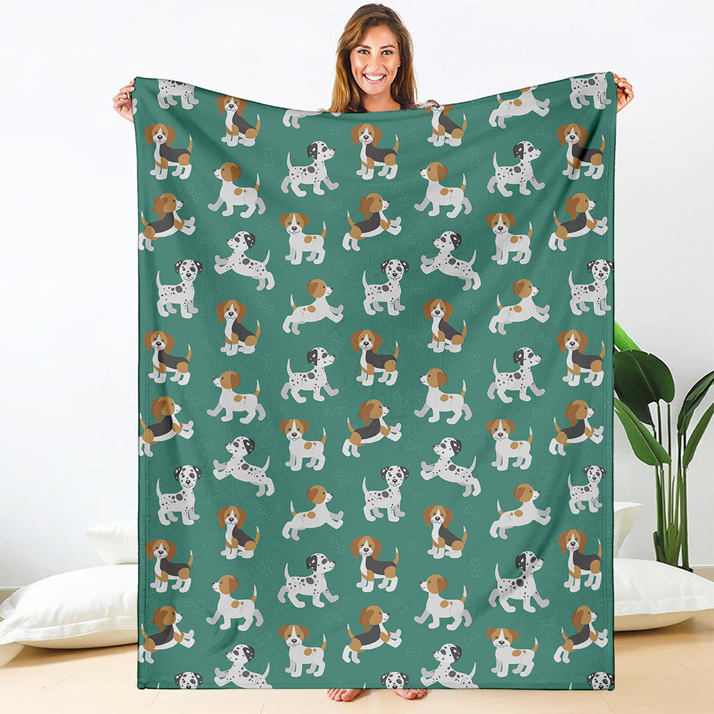 Cute Jack Russell Terrier Pattern Print Blanket