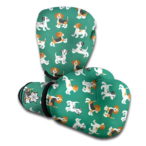 Cute Jack Russell Terrier Pattern Print Boxing Gloves