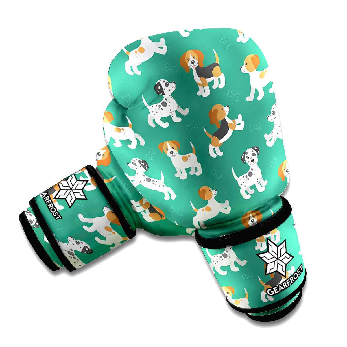 Cute Jack Russell Terrier Pattern Print Boxing Gloves