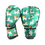 Cute Jack Russell Terrier Pattern Print Boxing Gloves