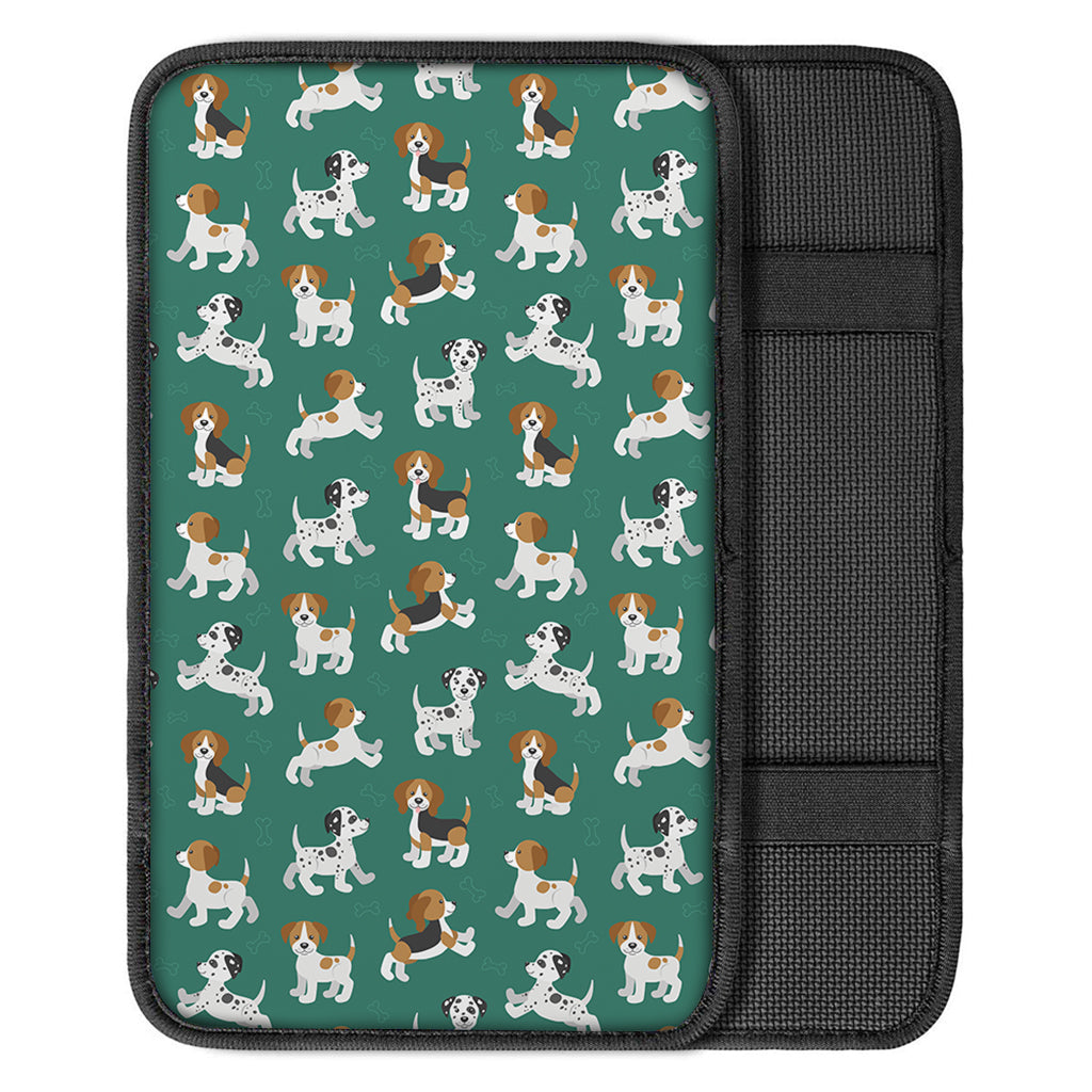 Cute Jack Russell Terrier Pattern Print Car Center Console Cover