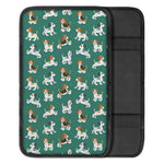 Cute Jack Russell Terrier Pattern Print Car Center Console Cover