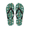 Cute Jack Russell Terrier Pattern Print Flip Flops