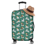 Cute Jack Russell Terrier Pattern Print Luggage Cover