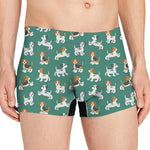 Cute Jack Russell Terrier Pattern Print Men's Boxer Briefs