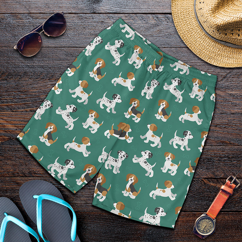 Cute Jack Russell Terrier Pattern Print Men's Shorts