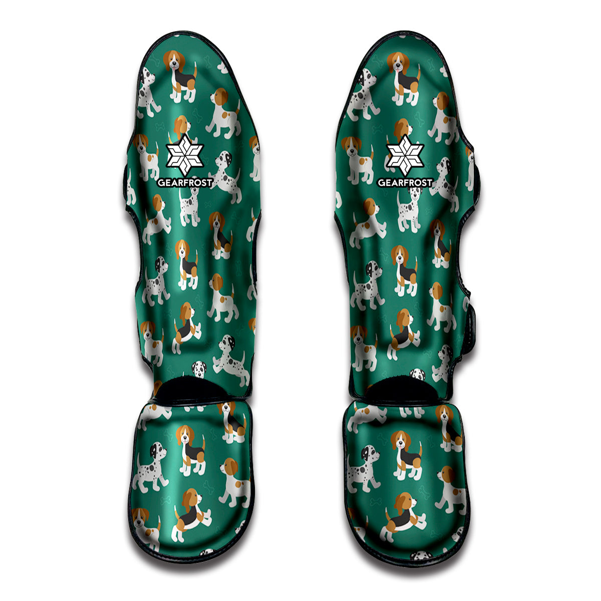 Cute Jack Russell Terrier Pattern Print Muay Thai Shin Guard