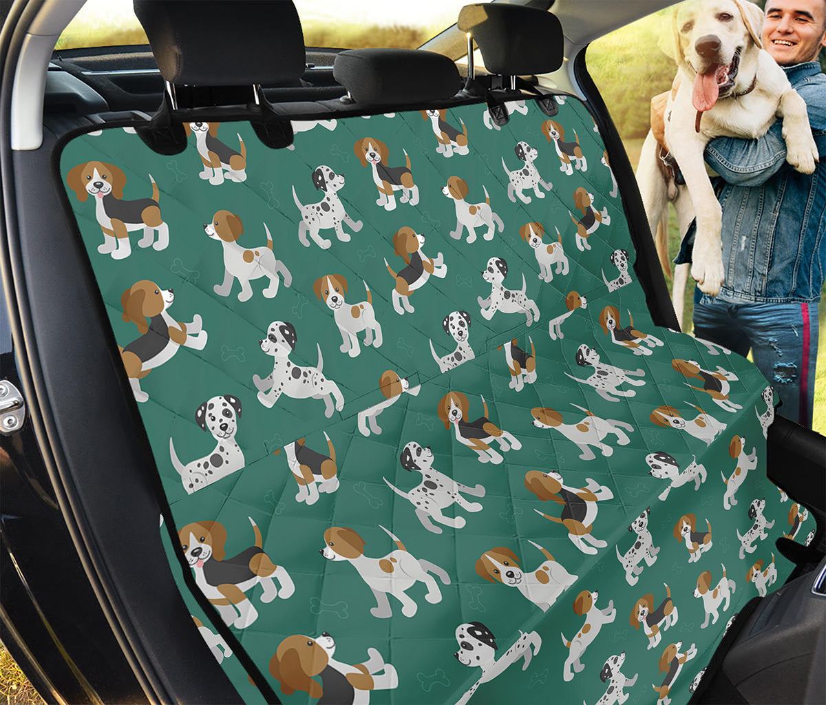 Cute Jack Russell Terrier Pattern Print Pet Car Back Seat Cover