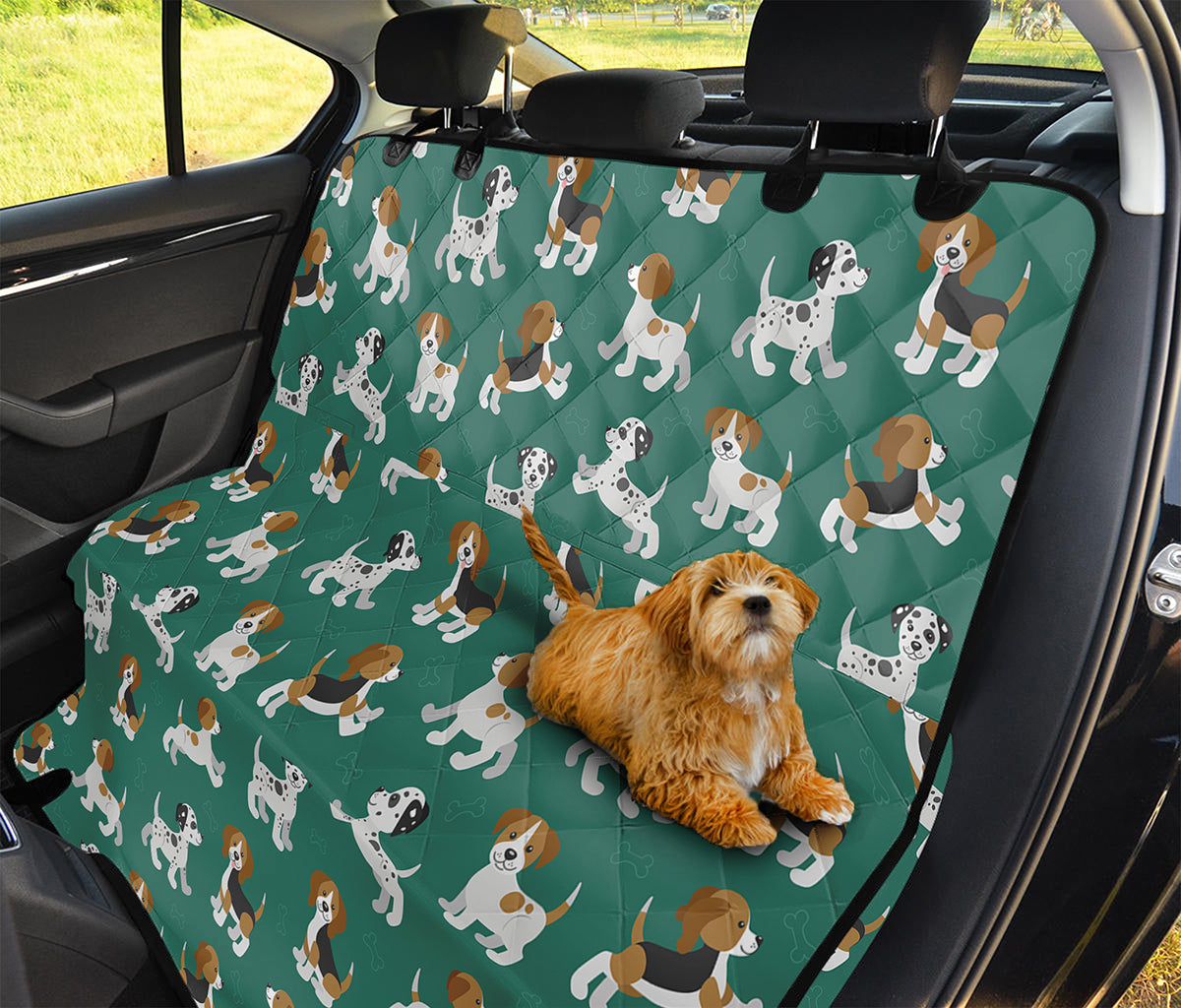 Cute Jack Russell Terrier Pattern Print Pet Car Back Seat Cover