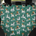 Cute Jack Russell Terrier Pattern Print Pet Car Back Seat Cover