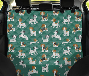 Cute Jack Russell Terrier Pattern Print Pet Car Back Seat Cover