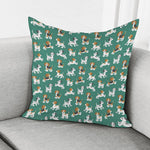 Cute Jack Russell Terrier Pattern Print Pillow Cover