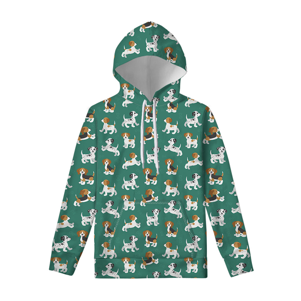 Cute Jack Russell Terrier Pattern Print Pullover Hoodie