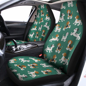 Cute Jack Russell Terrier Pattern Print Universal Fit Car Seat Covers