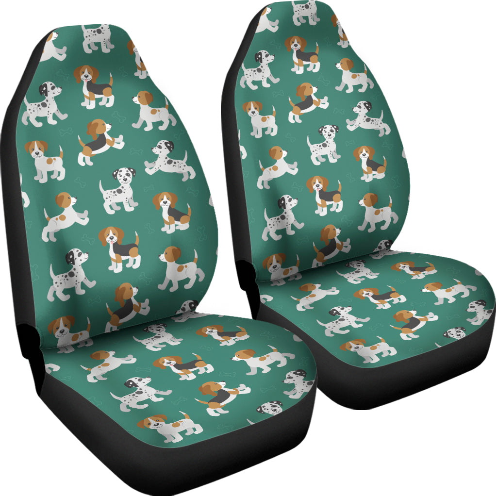 Cute Jack Russell Terrier Pattern Print Universal Fit Car Seat Covers