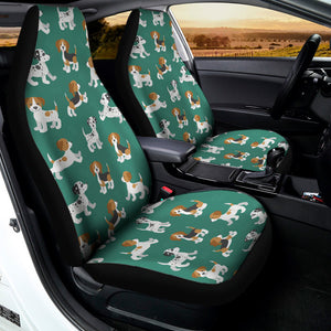 Cute Jack Russell Terrier Pattern Print Universal Fit Car Seat Covers