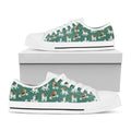 Cute Jack Russell Terrier Pattern Print White Low Top Sneakers