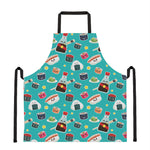 Cute Japanese Sushi Pattern Print Apron